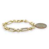 14K Y Gold 7.5" Ladies Link Bracelet - Walter Bauman Jewelers