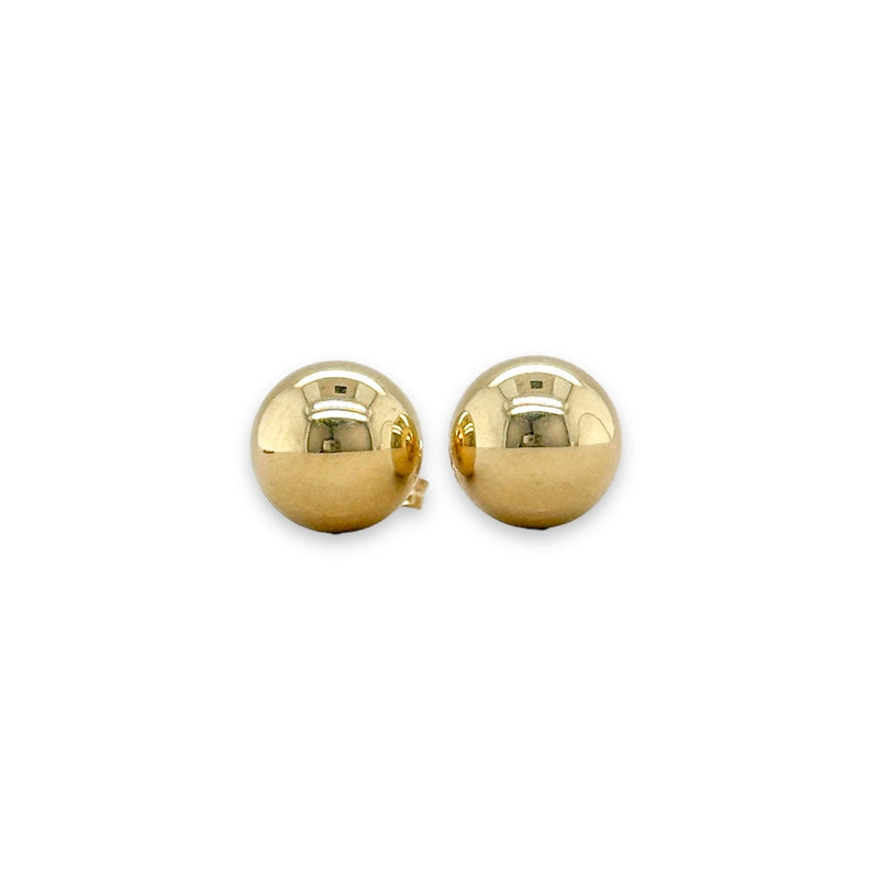 14K Y Gold 8mm Ball Earring - Walter Bauman Jewelers