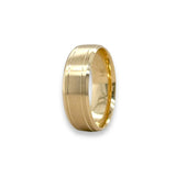 14K Y Gold Brushed Finish Wedding Band - Walter Bauman Jewelers