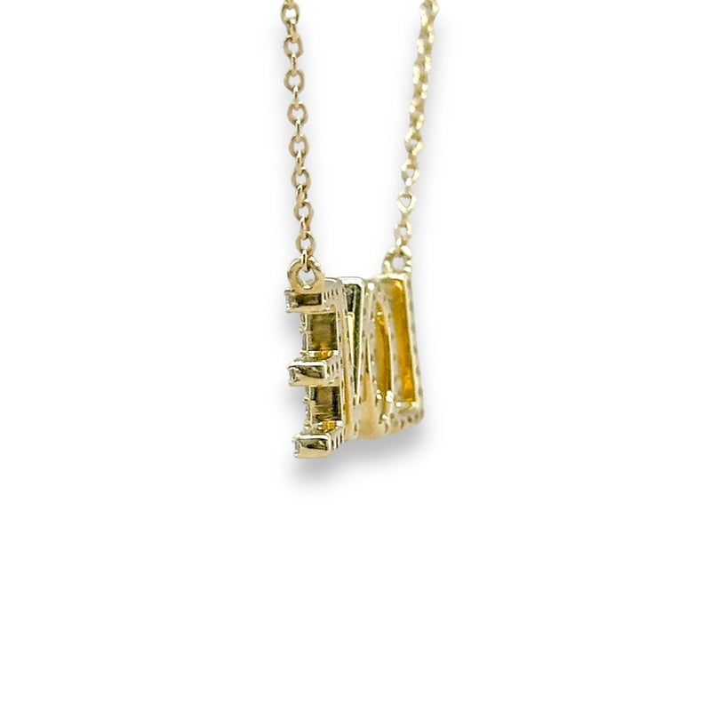 14K Y Gold 'LOVE' 0.22ctw H/SI2 Diamond Pendant - Walter Bauman Jewelers