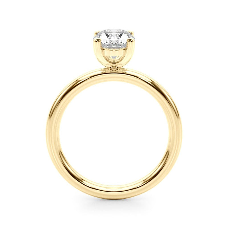 14K Y Gold Oval Mounting 4.2 - Walter Bauman Jewelers