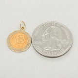 14K Y Gold St Christopher Medal small - Walter Bauman Jewelers