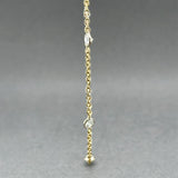 Estate 14K Y Gold 1.74ctw G-I/VS2-SI2 Diamond By The Yard Necklace