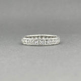 Estate Platinum 1.25ctw F-G/SI1-2 Diamond Eternity Ring