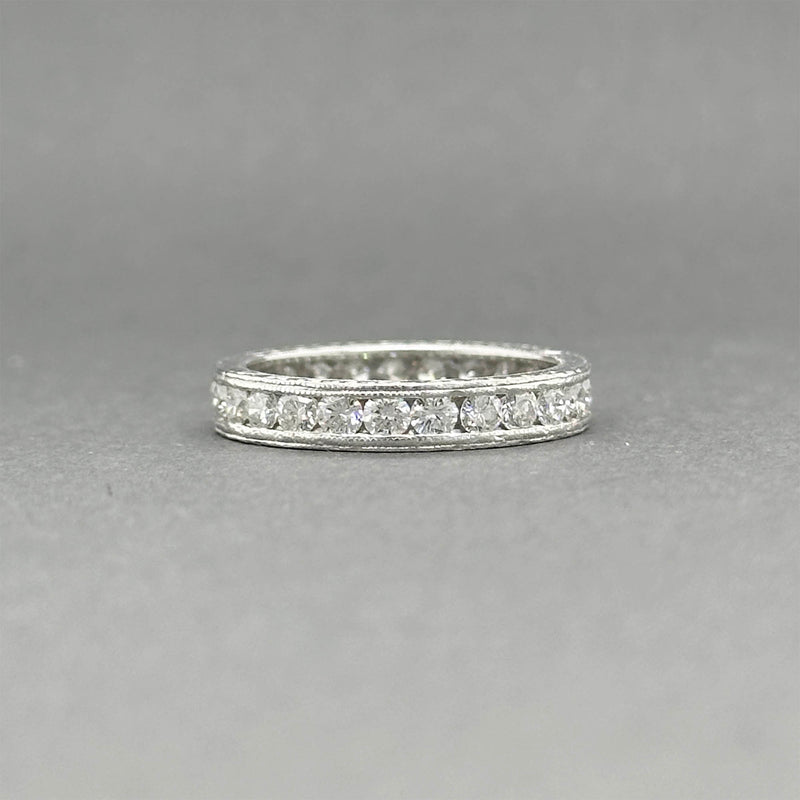 Estate Platinum 1.25ctw F-G/SI1-2 Diamond Eternity Ring