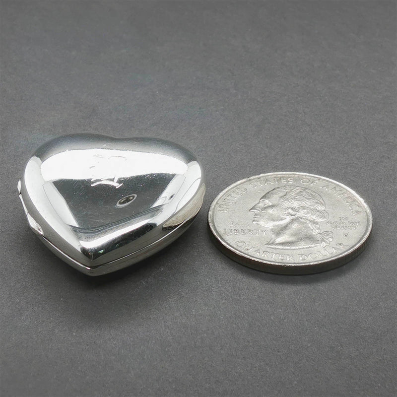 Estate Tiffany & Co. SS Heart Locket Pendant