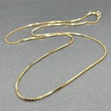 Estate 14K Y Gold 1.00mm 16” Box Chain