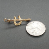 Estate 18K Y Gold Horse Jockey Pin