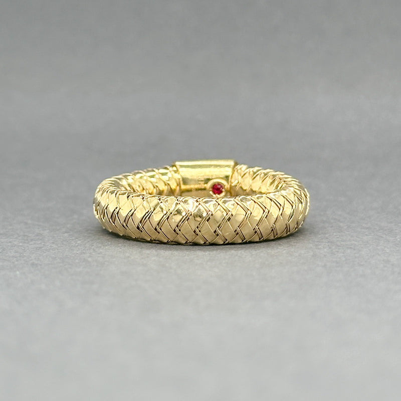 Estate Roberto Coin 18K Y Gold Primavera Flexi Ring