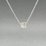 Estate 14K W Gold 0.34ct G/I1 Diamond Pendant