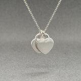 Estate Tiffany & Co. SS Mini Double Heart Pendant