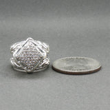 Estate John Hardy SS 18 Split Shank 0.27ctw Diamond Cable Ring