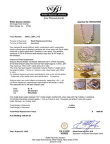 Estate Platinum 0.60ctw Diamond & Freshwater Pearl Bean Necklace