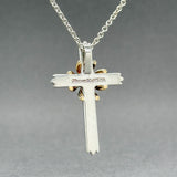 Estate Tiffany & Co. SS 18 Cross Pendant