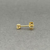 Estate 14K Y Gold 0.09ct G/I1 Diamond Single Stud Earring