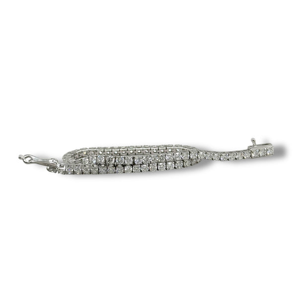 SS 4ct F-G/VS2 Lab Created Diamond Tennis Bracelet
