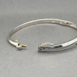 Estate 14K W Gold 0.68ctw I/SI1 Diamond Bangle Bracelet