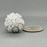 Estate Retro Platinum 7.59ctw D-G/VVS2-VS2 Diamond Cocktail Ring