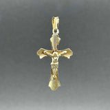 Estate 14K Y Gold 28.60mm Crucifix Pendant