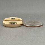 Estate 14K Y Gold 6.9mm Polished Ring