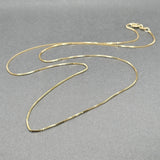 Estate 14K Y Gold 0.71mm 20” Box Chain
