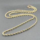 Estate 14K Y Gold 2.9mm 24” Rope Chain