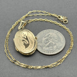 Estate 14K Y Gold Locket Pendant