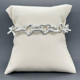 Estate SS 12.46mm Heart Link Bracelet
