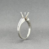 Estate 14K W Gold 0.31ctw G-H/VS2-SI1 Diamond Eng. Ring Semi-Mount