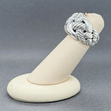 Estate David Yurman SS Woven Cable Chain Ring