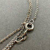 Estate 14K W Gold 1.1mm 16.5” Rolo Chain