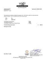 Estate 14K W Gold 2.10ctw Garnet & 0.08ctw Diamond Drop Earrings