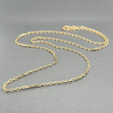 Estate 18K Y Gold 2.7mm 28” Cable Chain