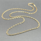Estate 14K Y Gold 3.3mm 22” Fancy Curb Link Chain