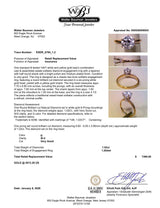 Estate 14K TT Gold 1.02ct G/SI2 Diamond Eng. Ring