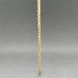 Estate 14K Y Gold 1.48mm 20” Cable Chain
