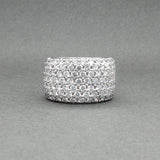Estate Platinum 2.66ctw Diamond Wide Ring