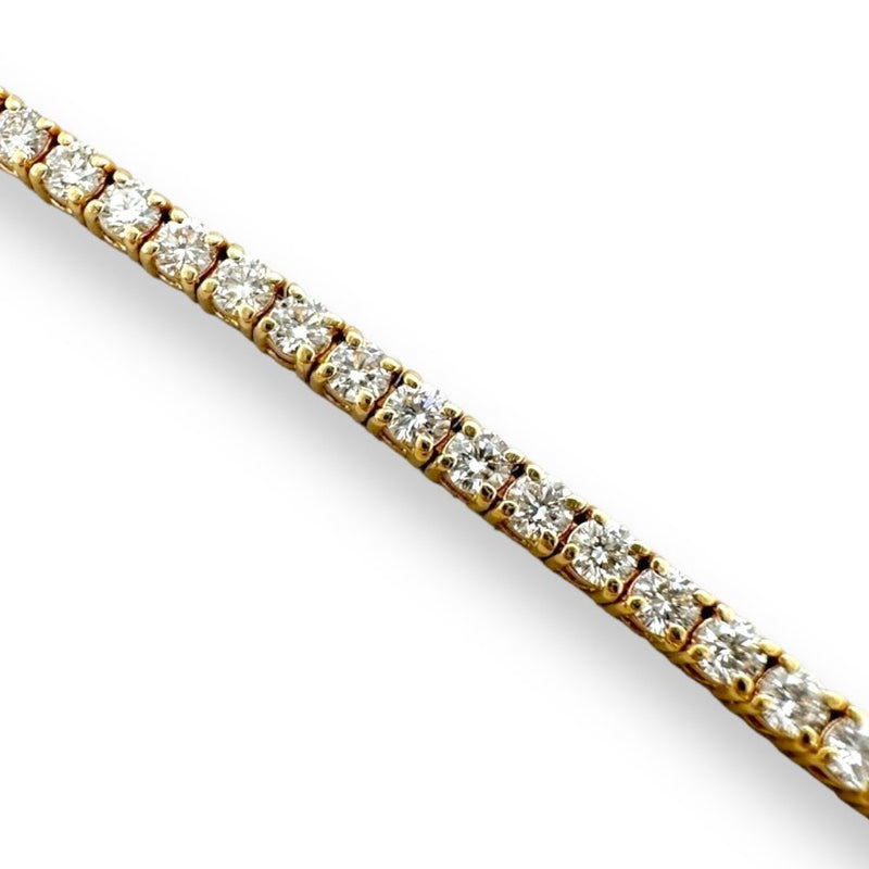 18K Y Gold 3.00cttw I/SI1 Diamond Tennis Bracelet - Walter Bauman Jewelers