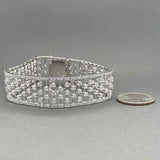 Estate 14K W Gold 3.99ctw G-I/SI1-2 Diamond Bracelet