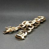 Estate 14K Y Gold Link Bracelet