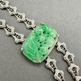 Estate Platinum 20.95ctw Jadeite Bracelet