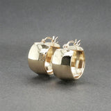 Estate 10K Y Gold 16.30mm Huggie Earrings