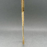 Estate 14K Y Gold 3.3mm 20” Fancy Bar Link Watch Fob Chain