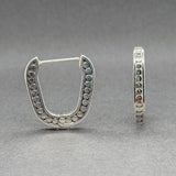 Estate John Hardy SS Dot Hoop Earrings