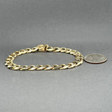 Estate 14K Y Gold 8.62mm Curb Link Bracelet