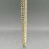 Estate 14K Y Gold 2.9mm 28” Figaro Chain