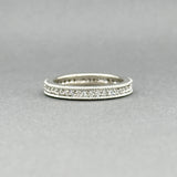 Estate 14K W Gold 0.52ctw G-H/SI1 Diamond Eternity Ring