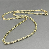 Estate 18K Y Gold 3.20mm 17” Fancy Curb Link Chain