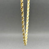 Estate 14K Y Gold 3.50mm 22” Rope Chain