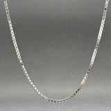 Estate 14K W Gold 1.57mm 22.25” Box Chain